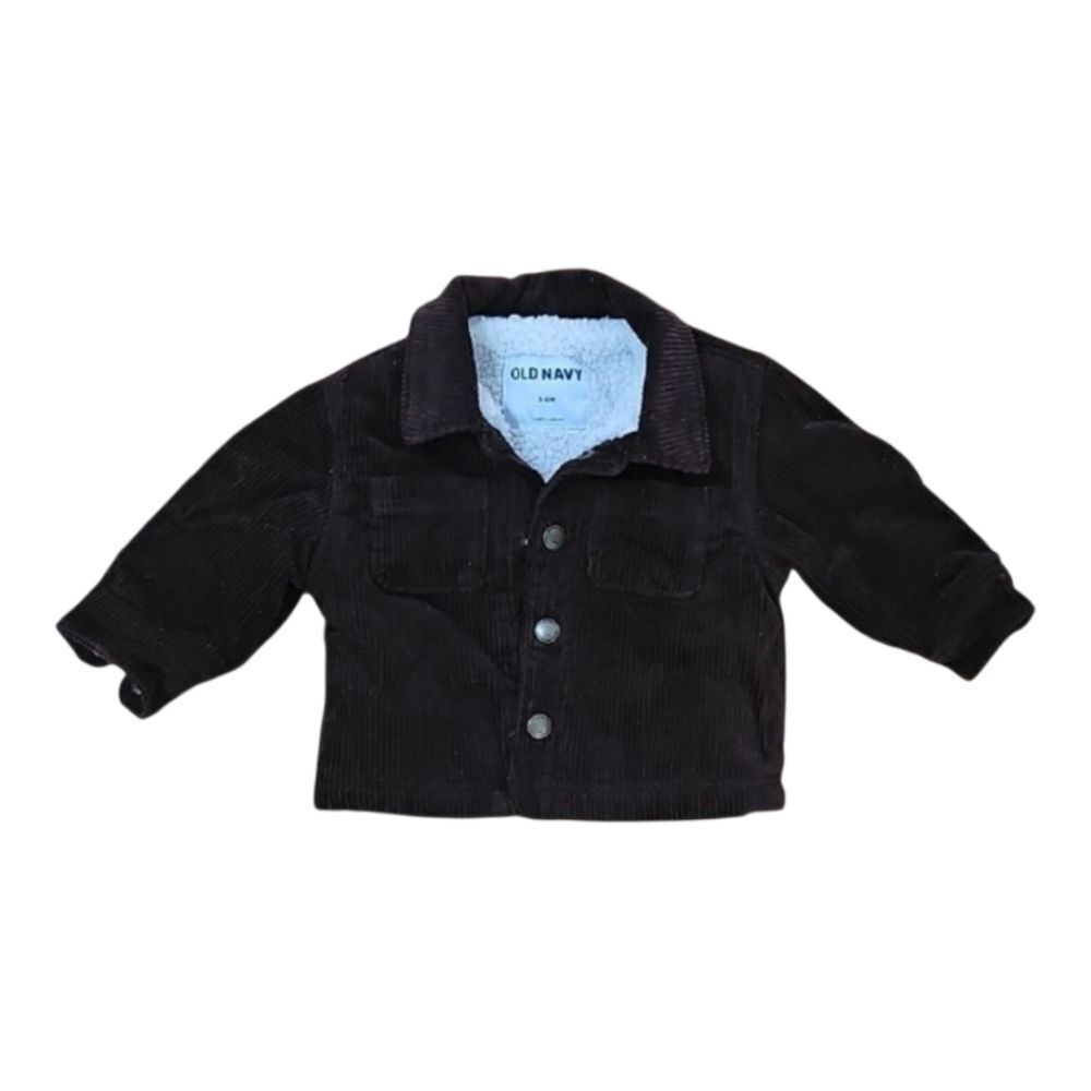 Old Navy Baby Boy Brown Sherpa Jacket Classic Corduroy Size 3-6 Months